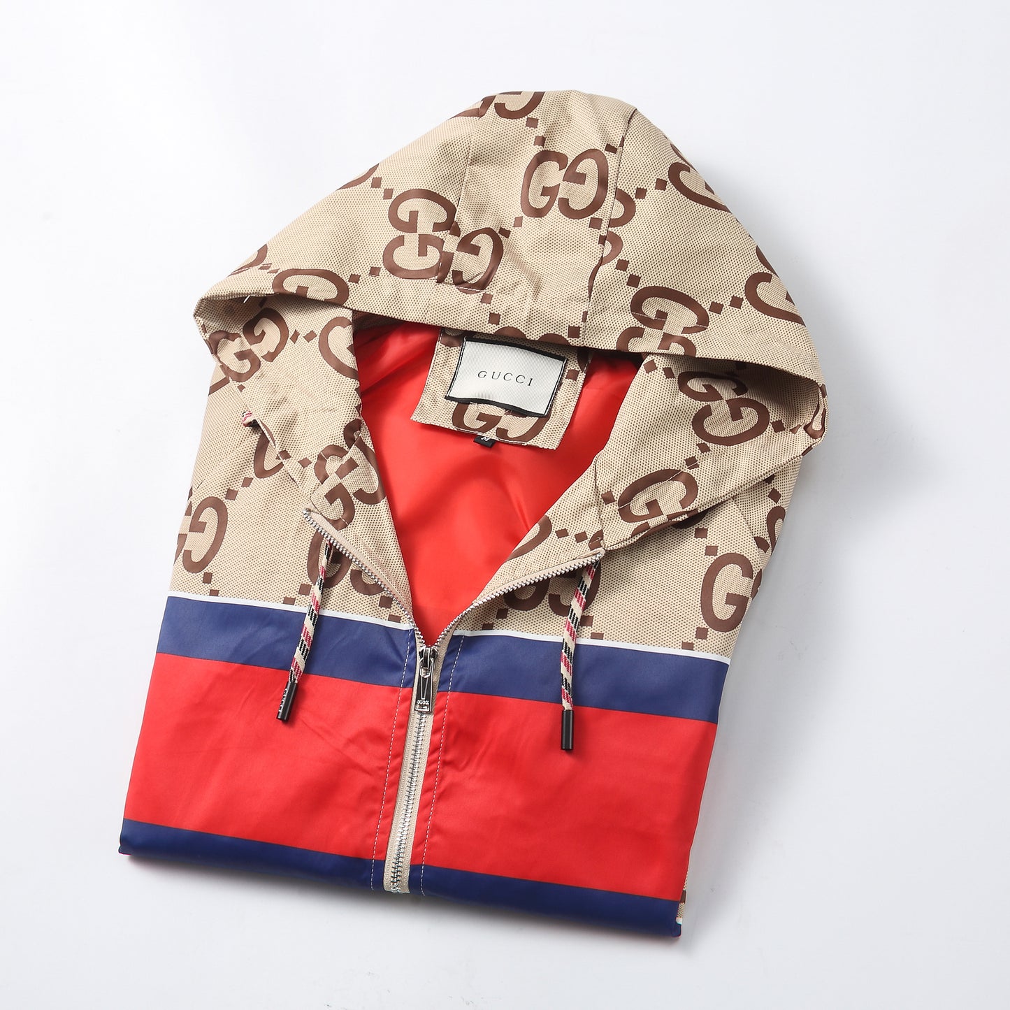 GUCCI Brown Lunar New Year 'GUCCI Tiger' Jumbo GG Hoodiw