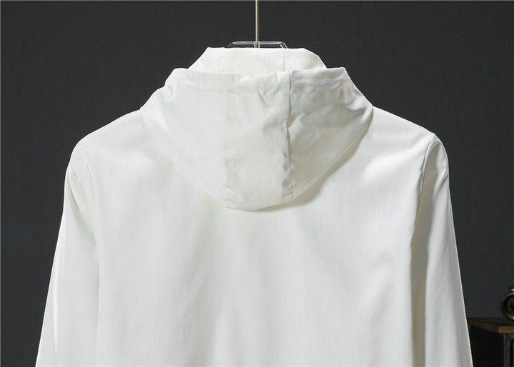 GUCCI Full Logo Hooded Windbreaker Jacket