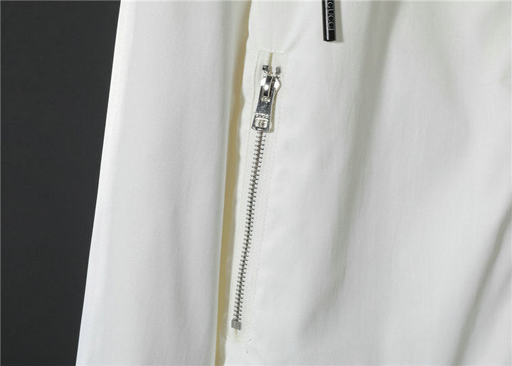 GUCCI Full Logo Hooded Windbreaker Jacket