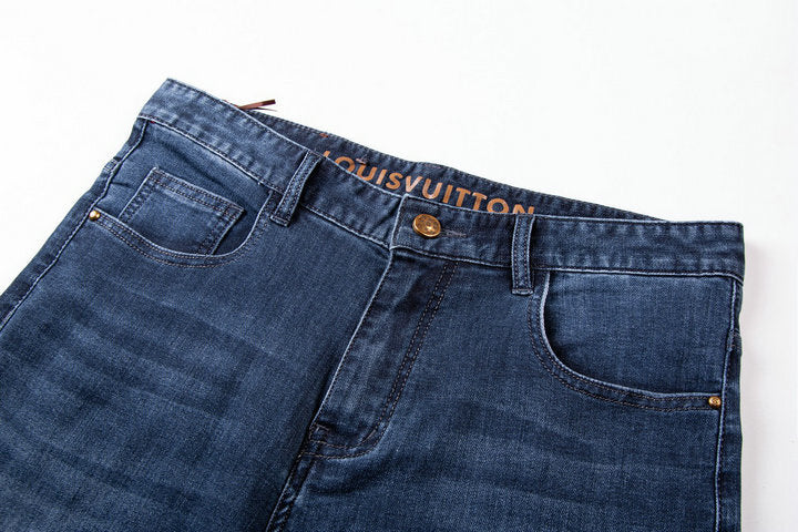 LV Straight Fit Denim Jeans