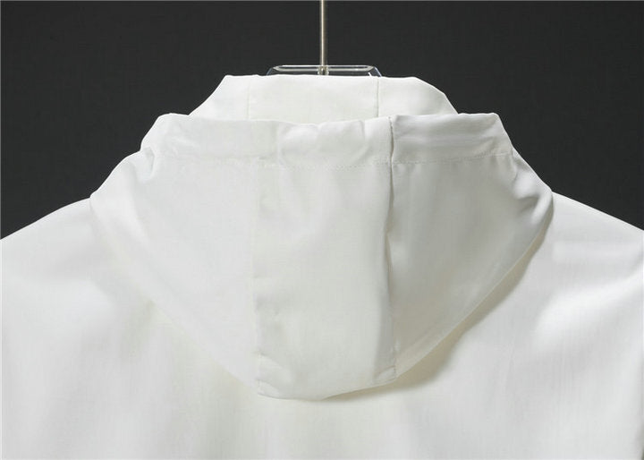 GUCCI Full Logo Hooded Windbreaker Jacket