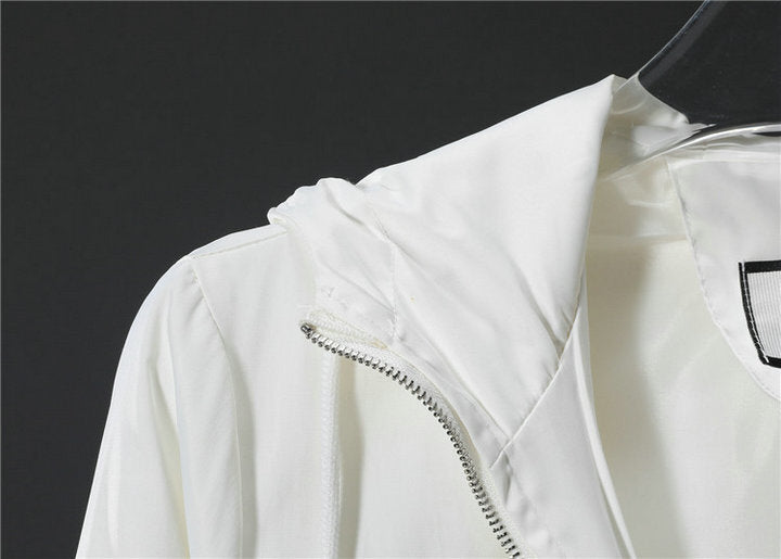 GUCCI Full Logo Hooded Windbreaker Jacket