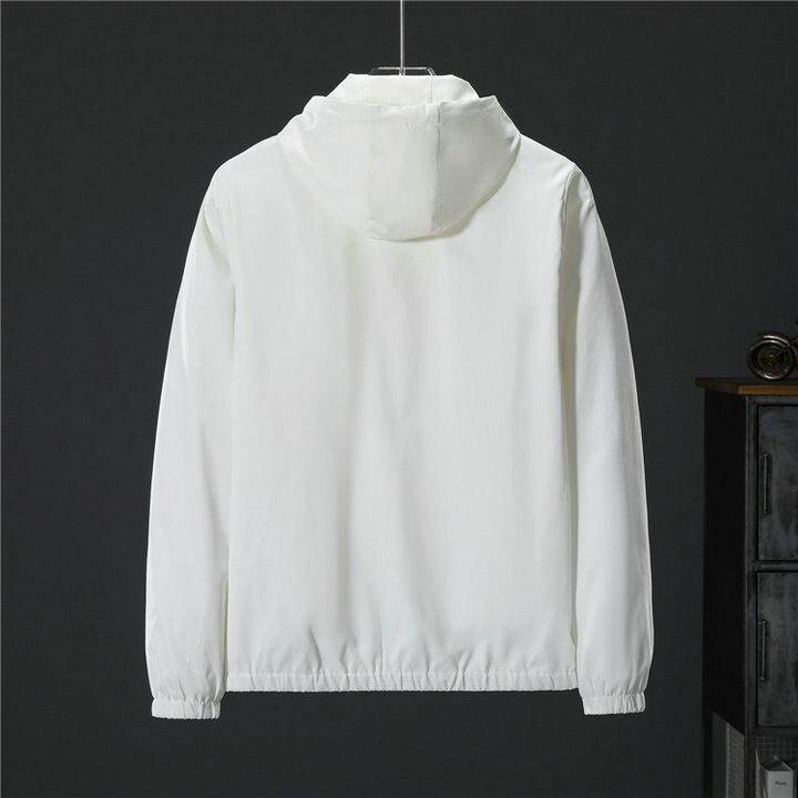 GUCCI Full Logo Hooded Windbreaker Jacket