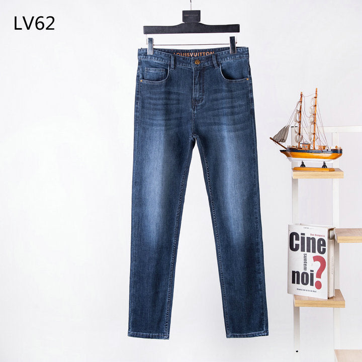 LV Straight Fit Denim Jeans