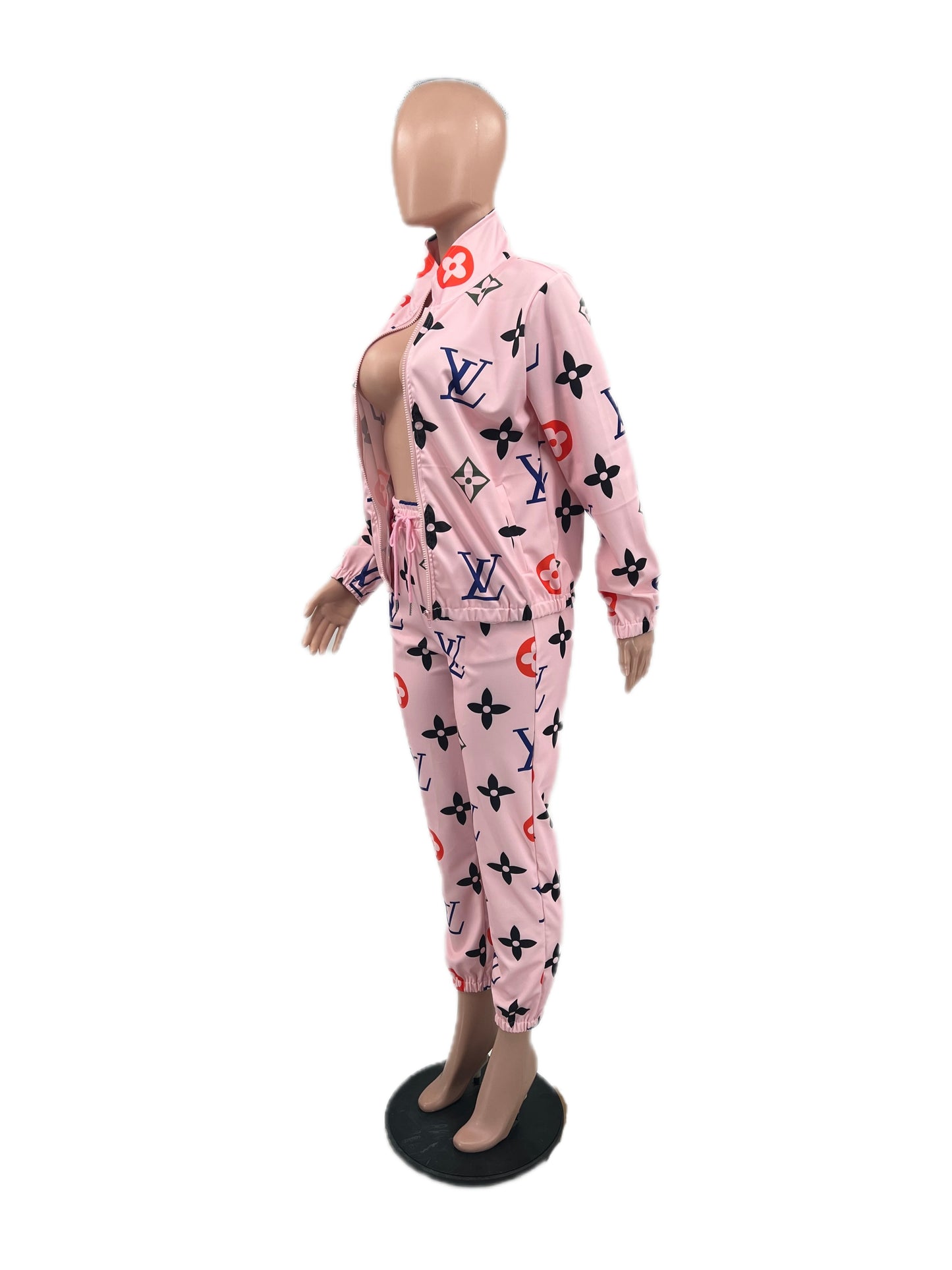 Louis Vuitton tracksuit featuring the brand's monogram print.