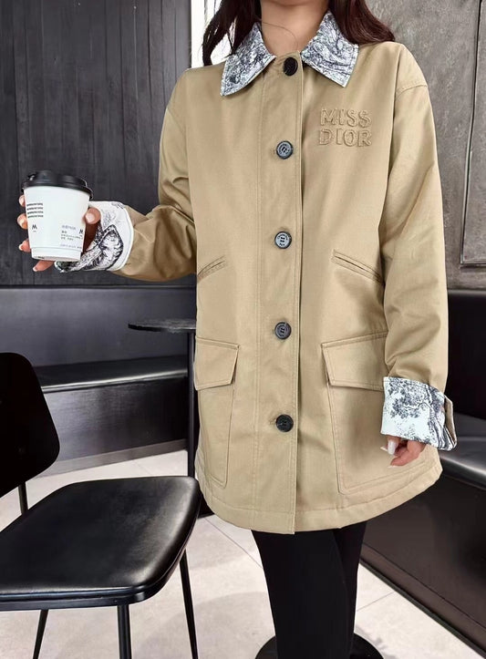 Dior jacket with a "Miss Dior" logo