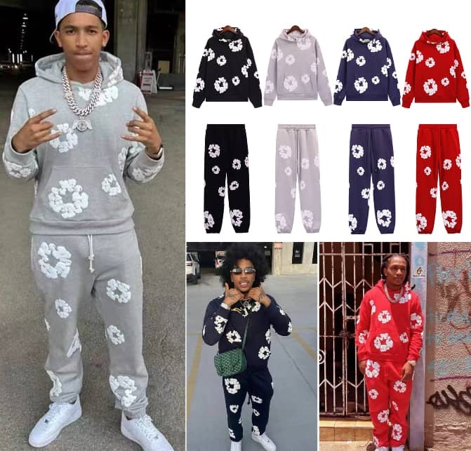 Flower sweatsuit cheap