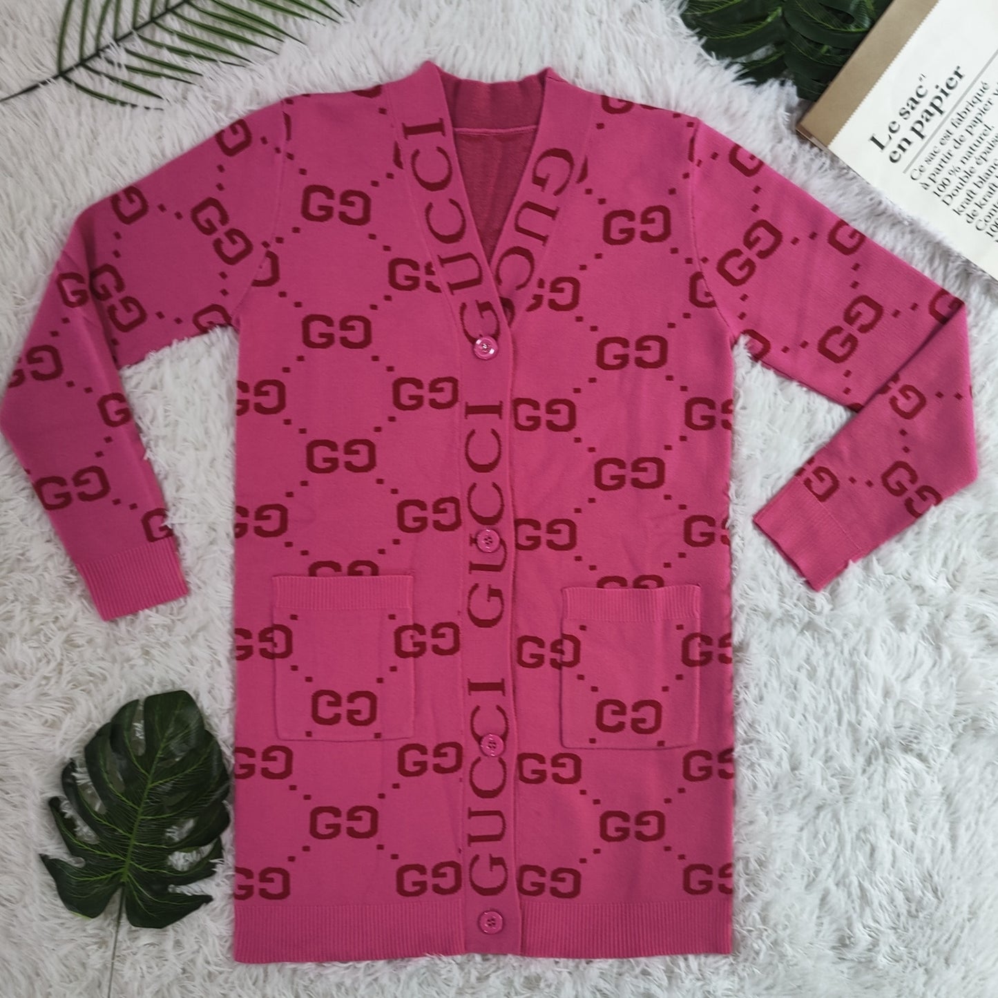 Gucci Cardigan with a GG Monogram Pattern
