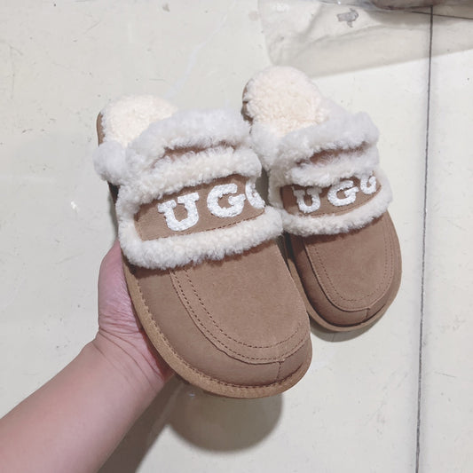 UGG Platform Lettering Slippers