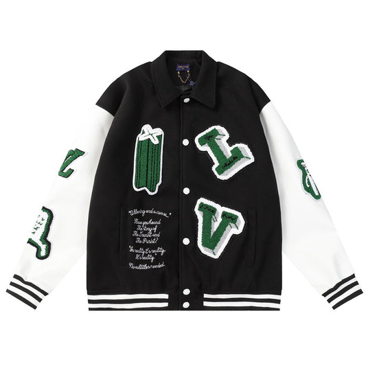 LV Varsity Leather Jacket