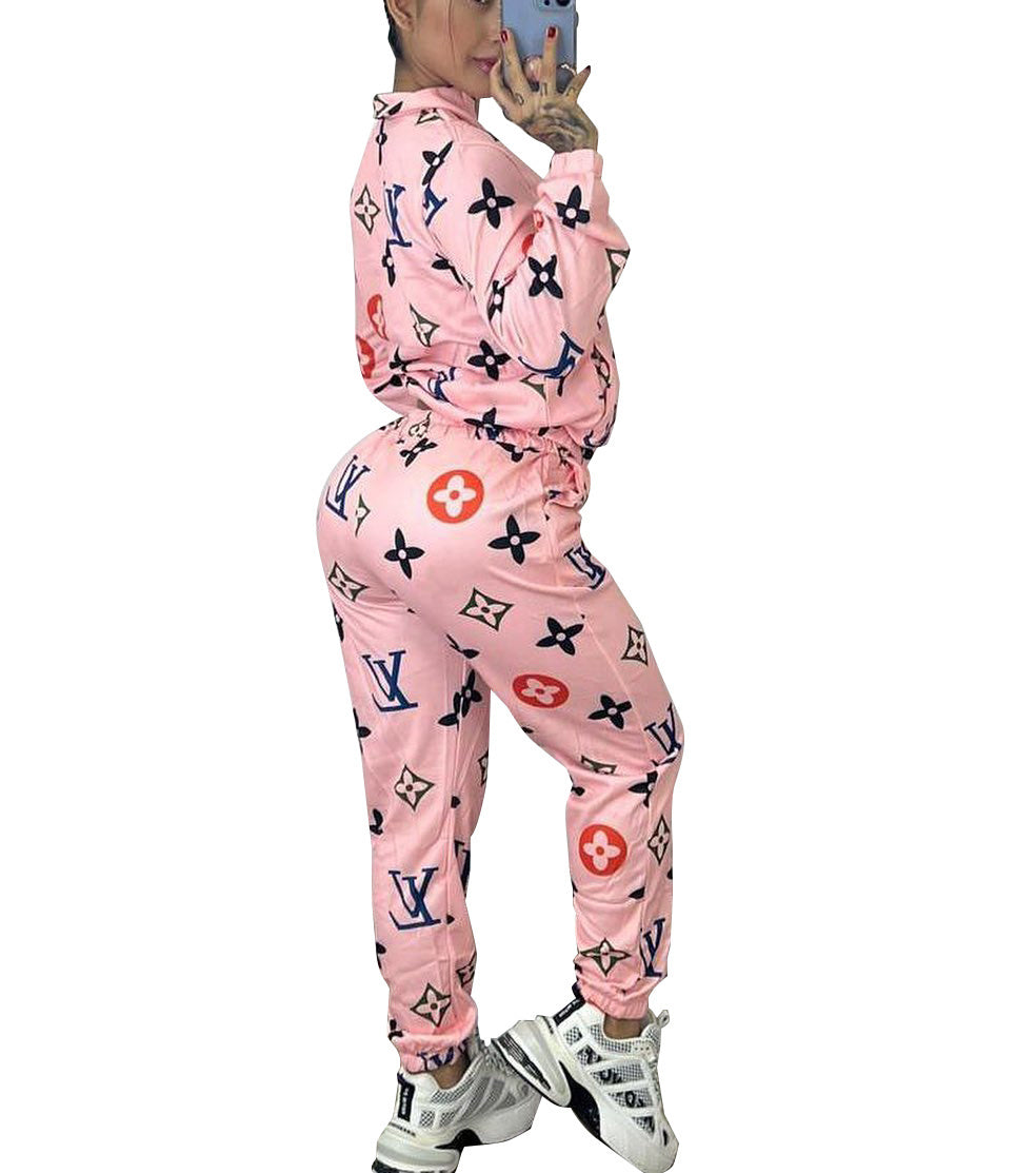 Louis Vuitton tracksuit featuring the brand's monogram print.