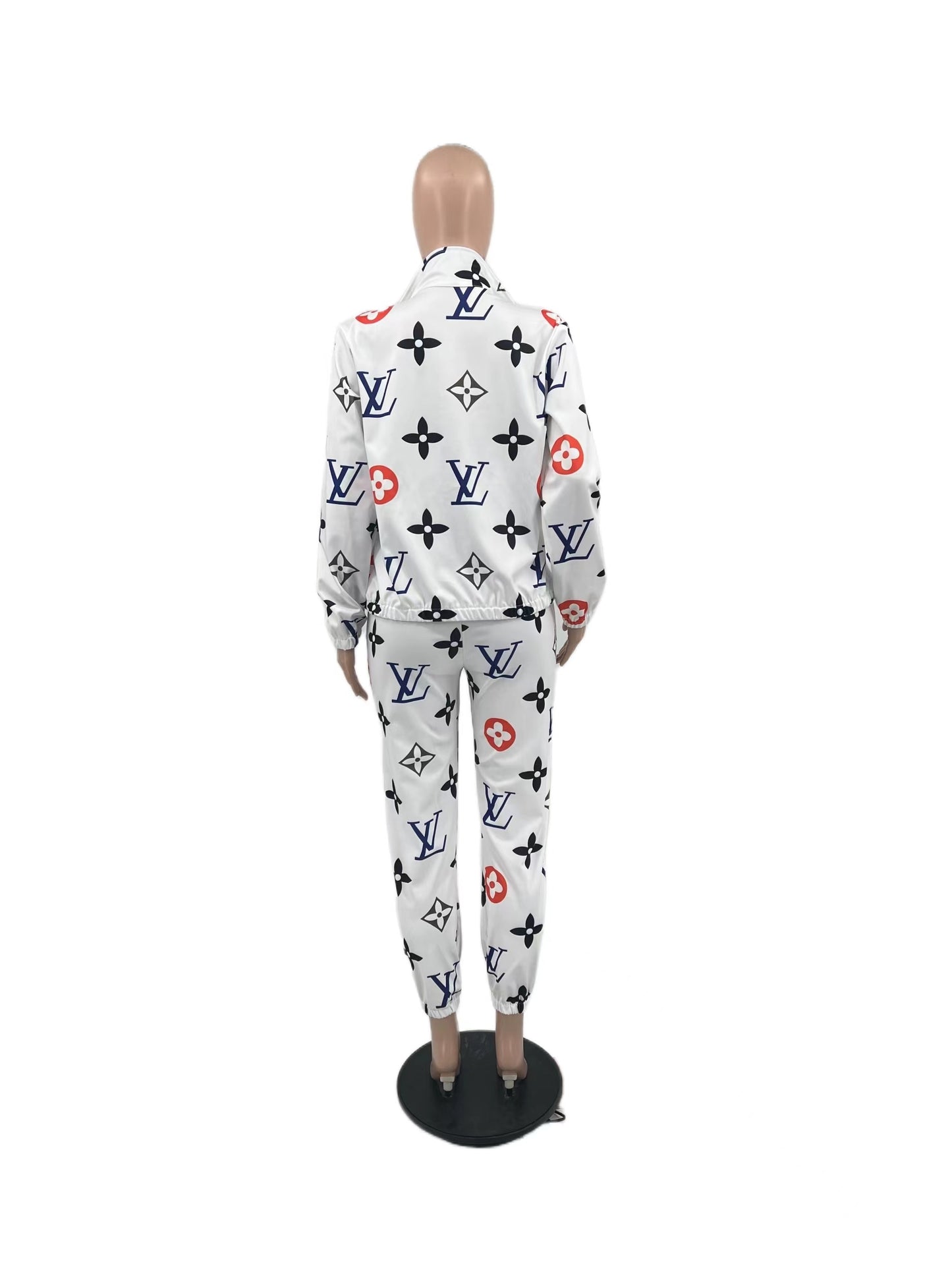 Louis Vuitton tracksuit featuring the brand's monogram print.