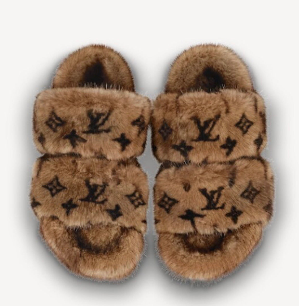 L Strap Fur Slides